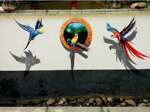 天全视觉错位-3D墙绘设计