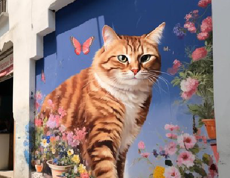 天全自己绘制有个性的手绘墙